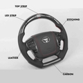 Custom Toyota Steering Wheel Land Cruiser 200 Series Style 2008 - present by HyperSteering - HyperSteering