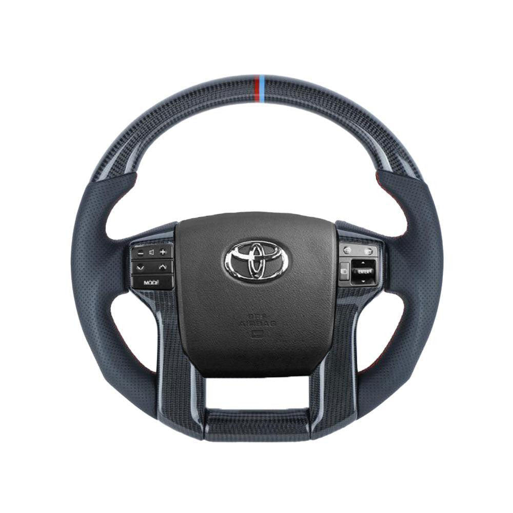 Custom Toyota Steering Wheel Land Cruiser Prado Style 2009 - 2021 by HyperSteering - HyperSteering
