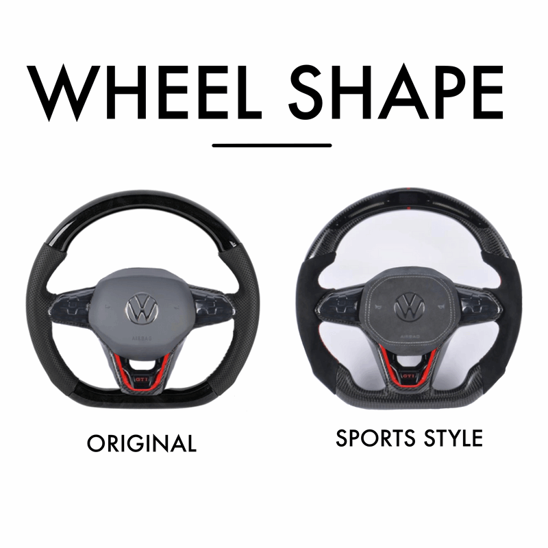 Custom Volkswagen Steering Wheel Golf MK8 MK7 Style 2015 - present by HyperSteering - HyperSteering