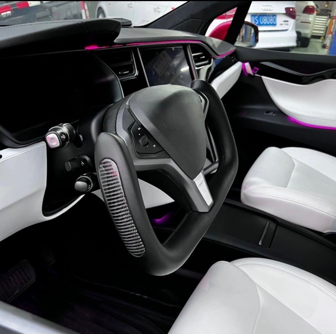 Custom Yoke Steering Wheel Replacement for Tesla Model X / S 2012 - 2020 - HyperSteering
