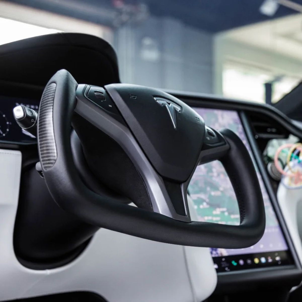 Custom Yoke Steering Wheel Replacement for Tesla Model X / S 2012 - 2020 - HyperSteering