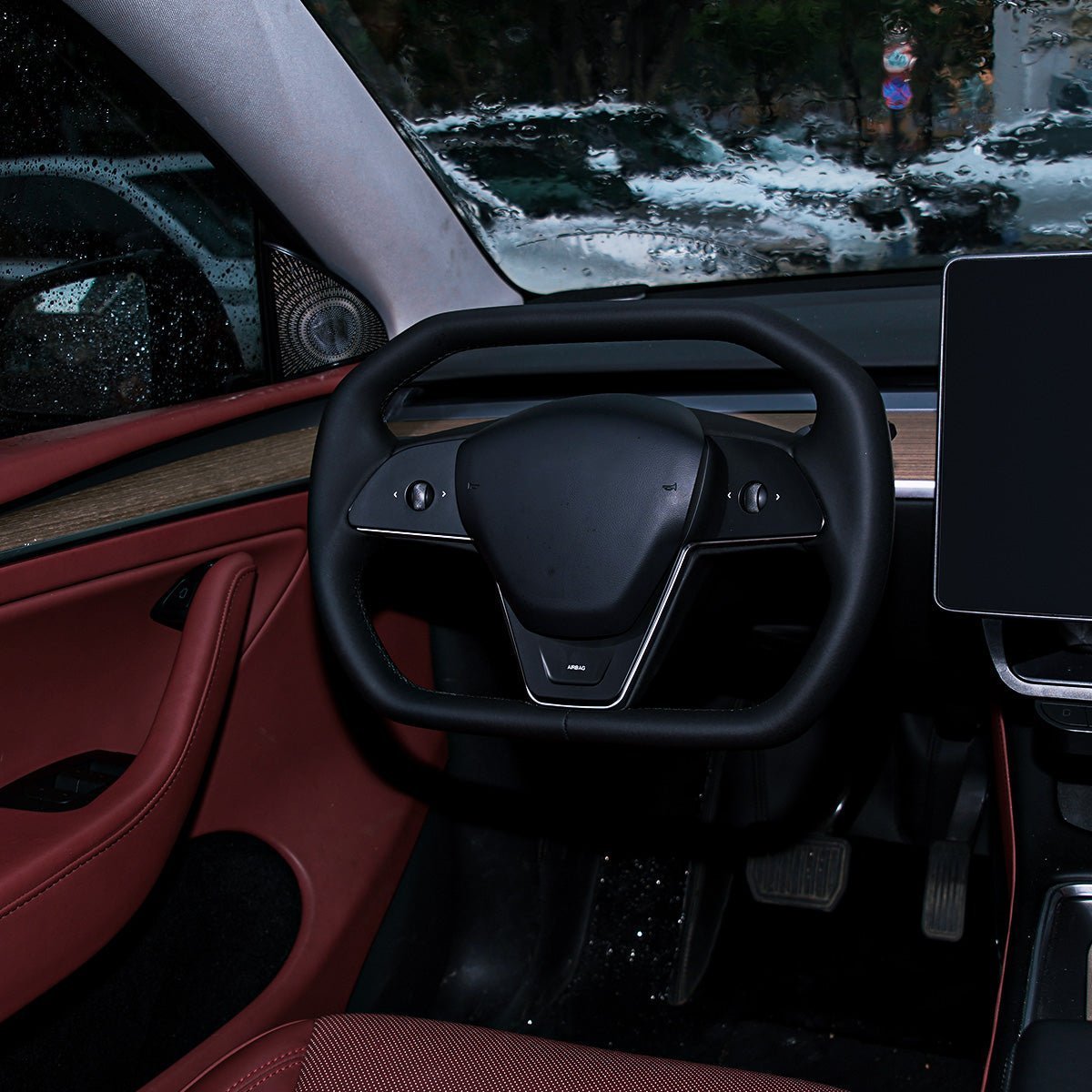 Cyber Steering Wheel for Tesla Model 3 / Y【Cybertruck Style】 - HyperSteering