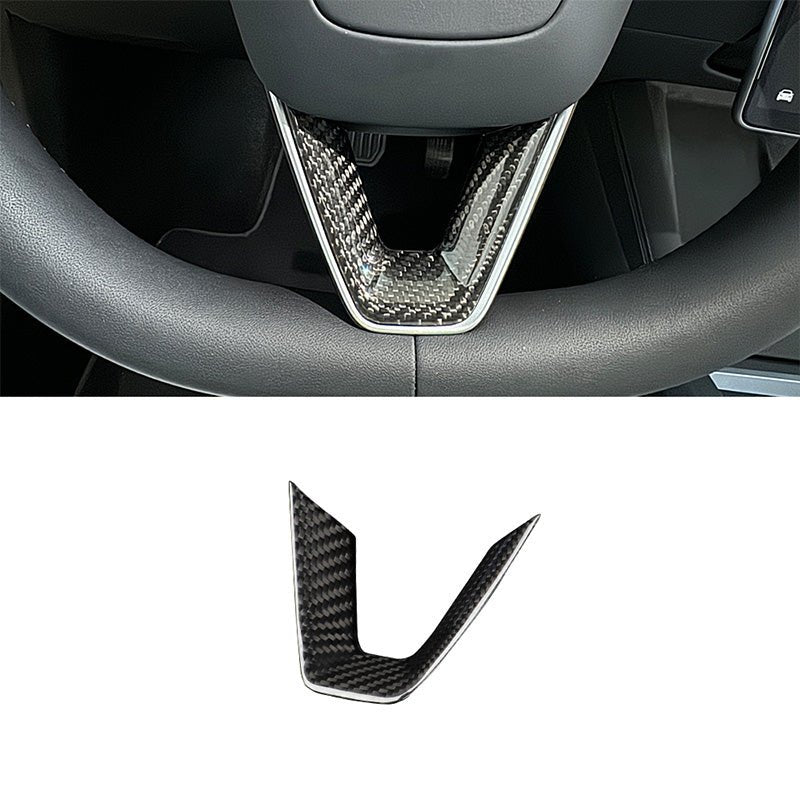 Dry Carbon Fiber Steering Wheel V - Cover for Model 3 Highland & New Model Y - HyperSteering