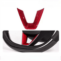Dry Carbon Fiber Steering Wheel V - Cover for Model 3 Highland & New Model Y - HyperSteering