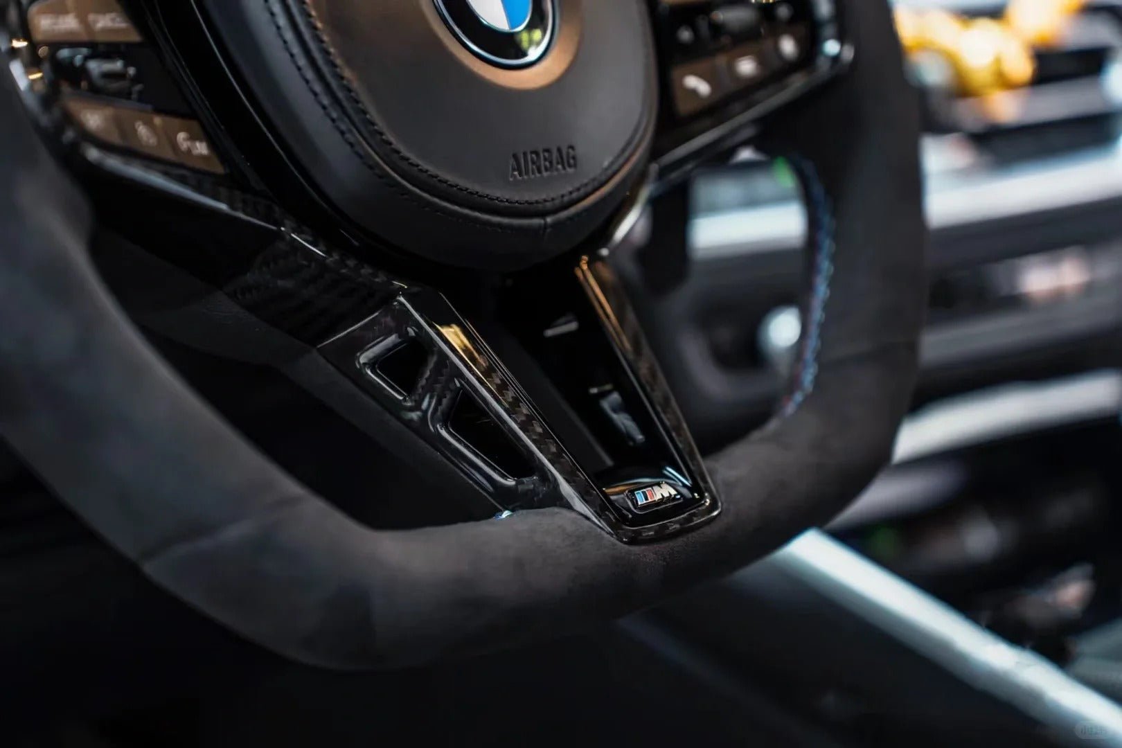 Full Alcantara CS Steering Wheel for BMW 2015+ G - Chassis - HyperSteering