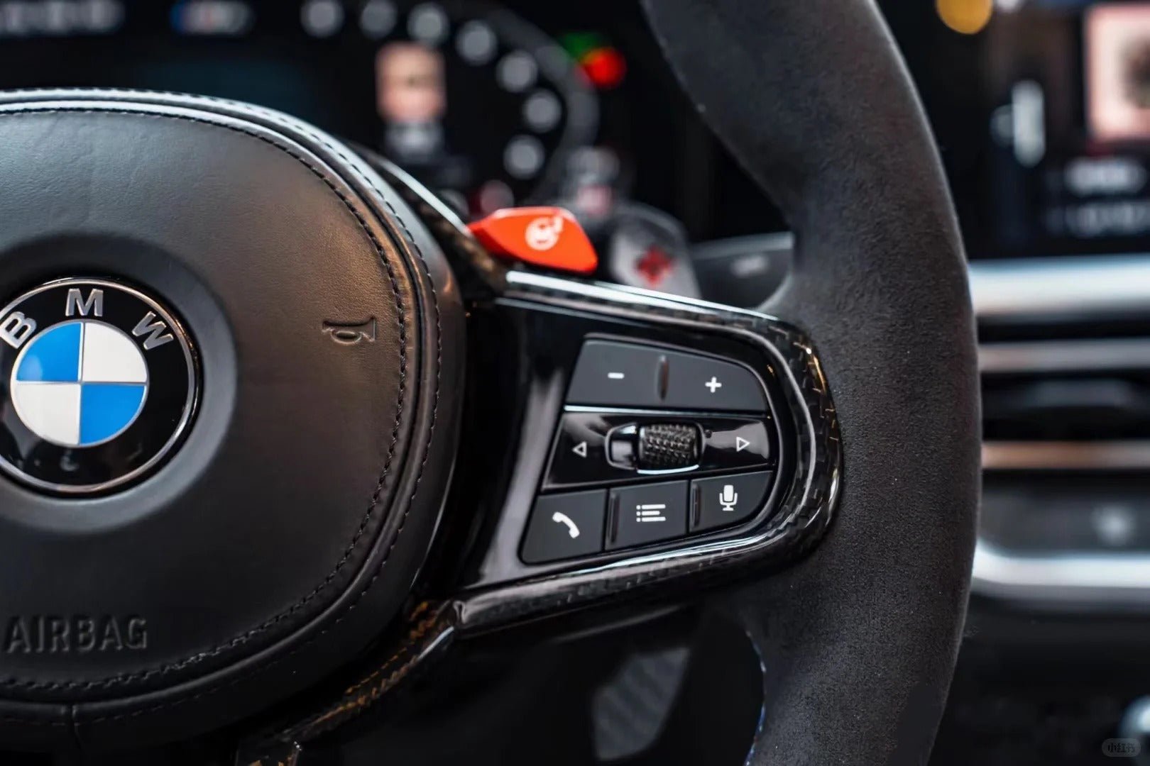 Full Alcantara CS Steering Wheel for BMW 2015+ G - Chassis - HyperSteering