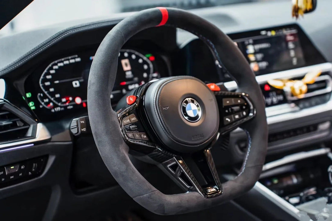 Full Alcantara CS Steering Wheel for BMW 2015+ G - Chassis - HyperSteering