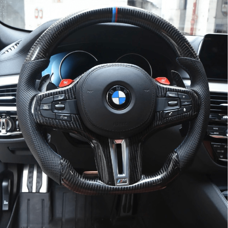 G30 Style Carbon Fiber Steering Wheel for BMW F1X F9X (2010 - 2018) - HyperSteering