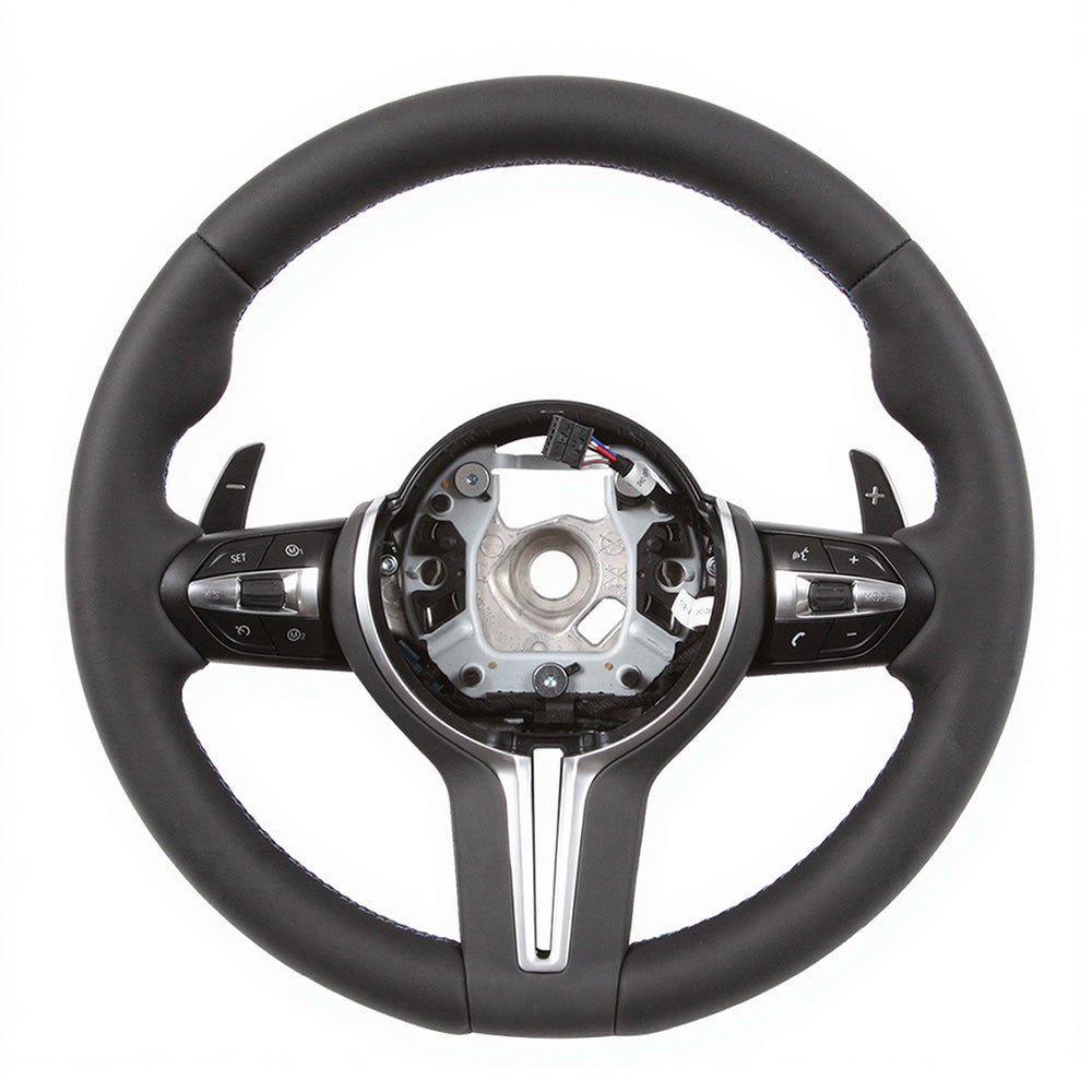 Genuine Leather Steering Wheel BMW E7X E8X E9X (2004 - 2013) by HyperSteering - HyperSteering
