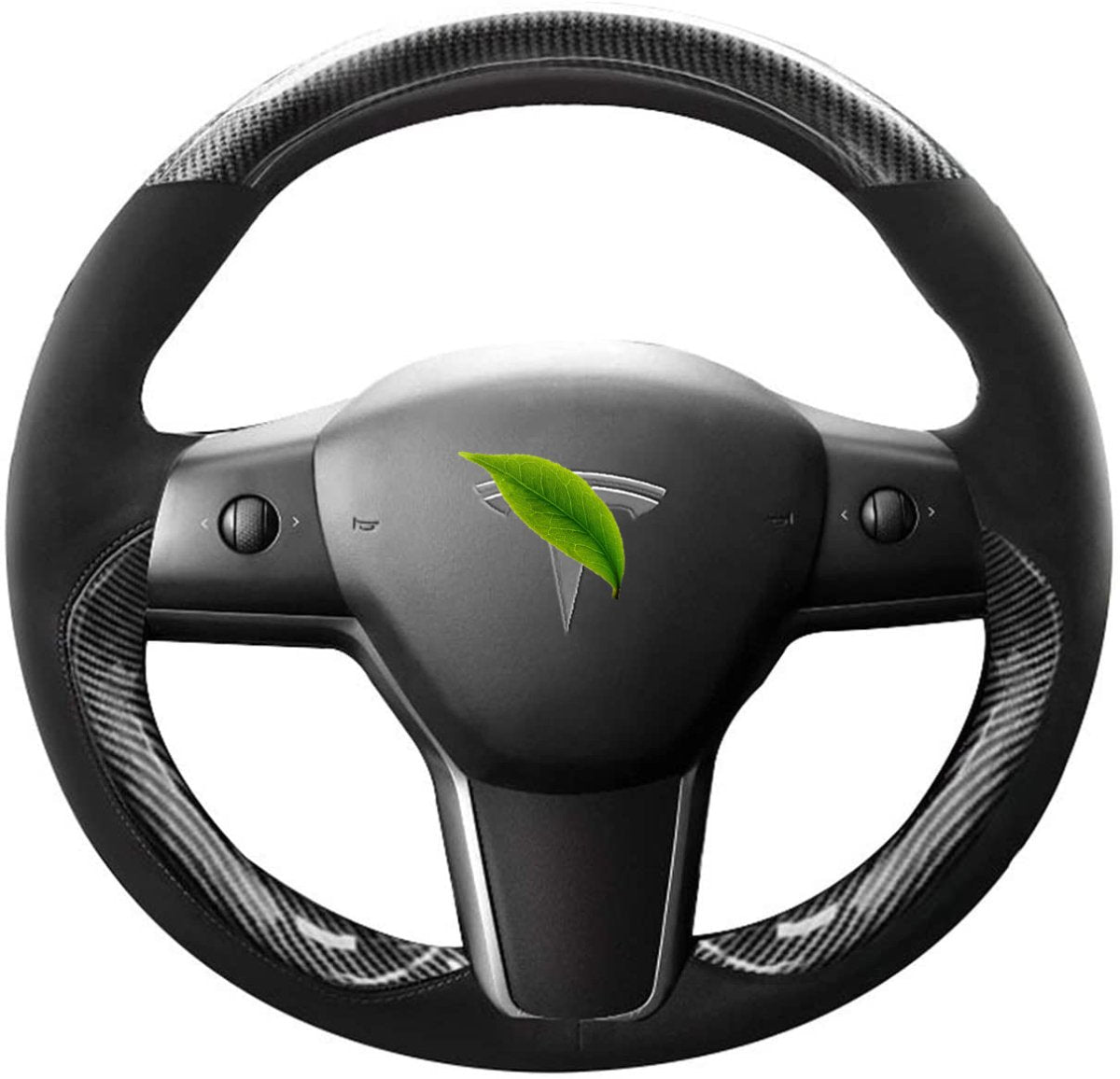 Genuine Leather Steering Wheel Cover for Tesla Model 3 / Y - HyperSteering
