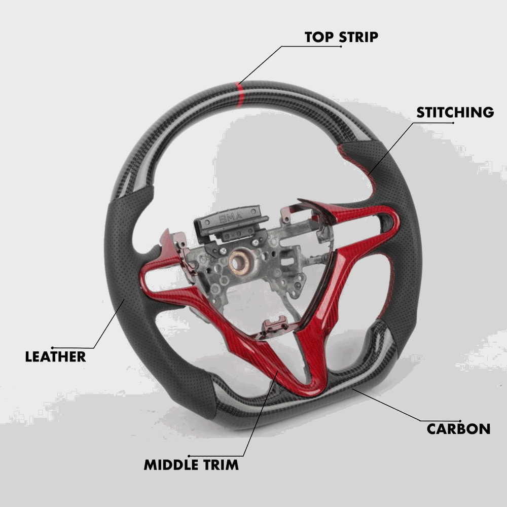 Honda Civic (8th Generation) Style - Full Custom Steering Wheel - HyperSteering
