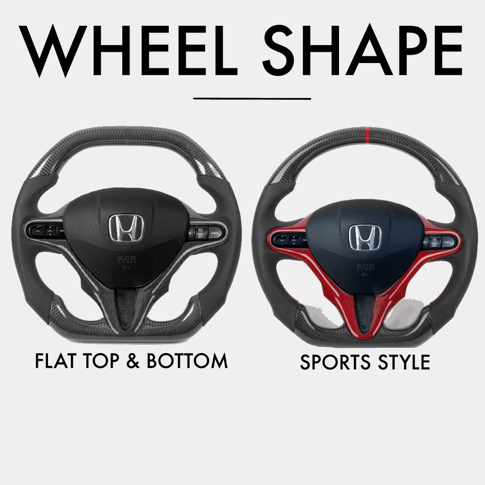 Honda Civic (8th Generation) Style - Full Custom Steering Wheel - HyperSteering