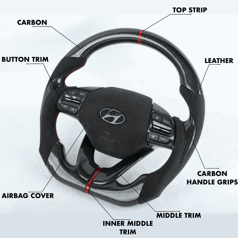 Hyundai I30 Style - Full Custom Steering Wheel - HyperSteering