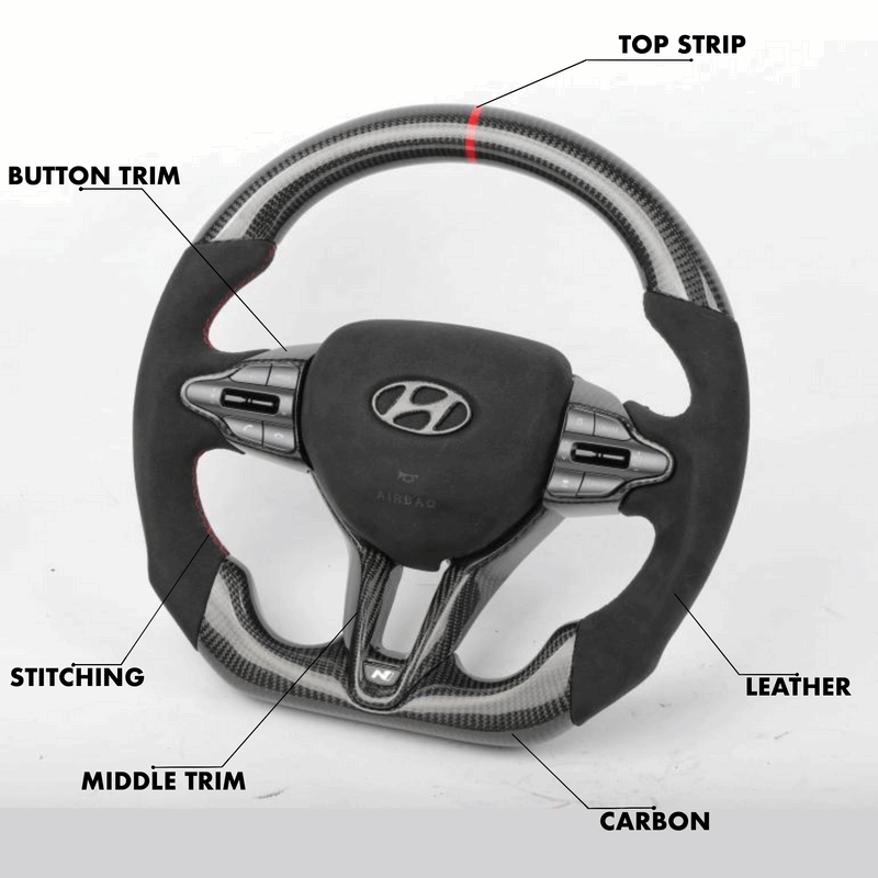 Hyundai N Line Style - Full Custom Steering Wheel - HyperSteering
