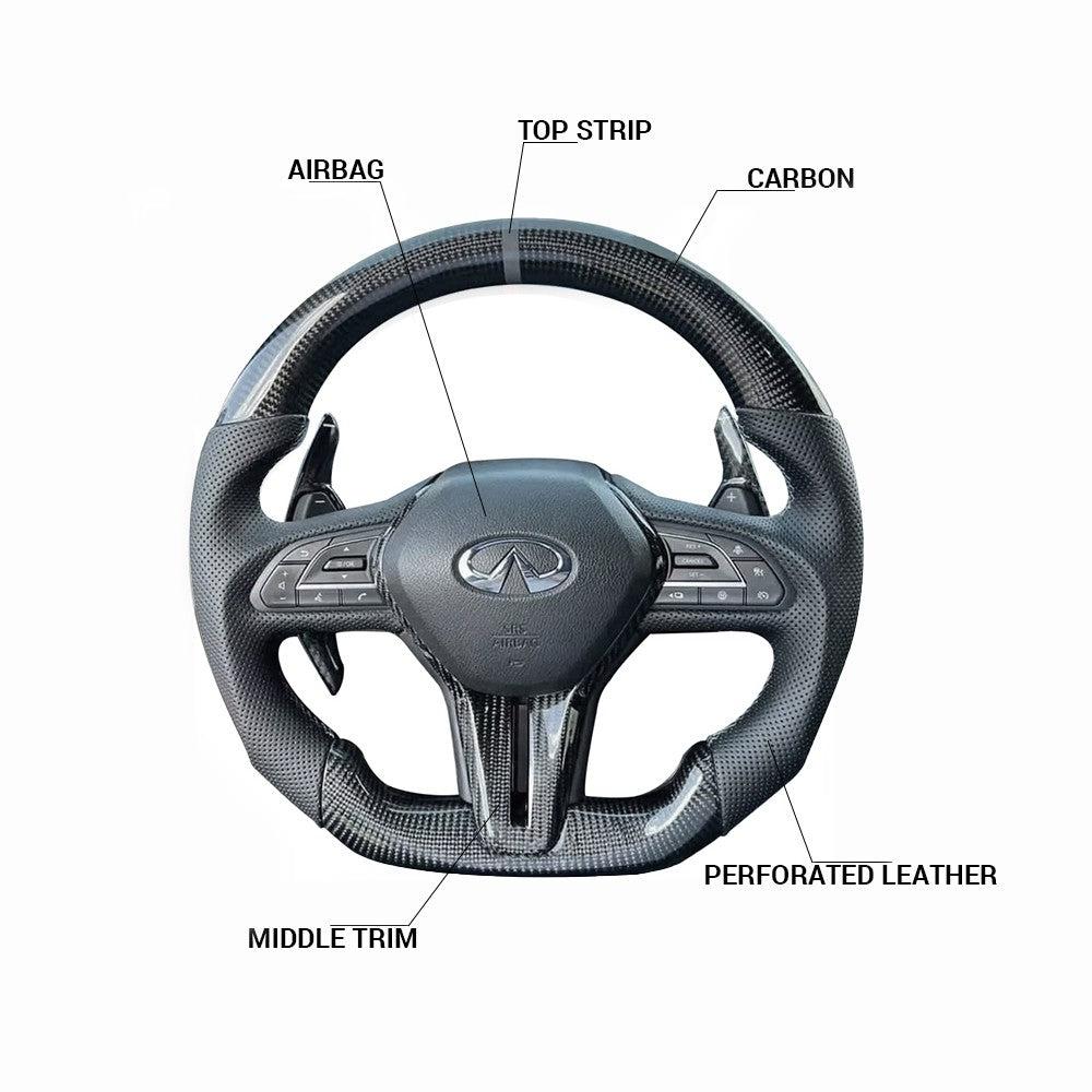 Infiniti Q50 Style - Full Custom Steering Wheel - HyperSteering
