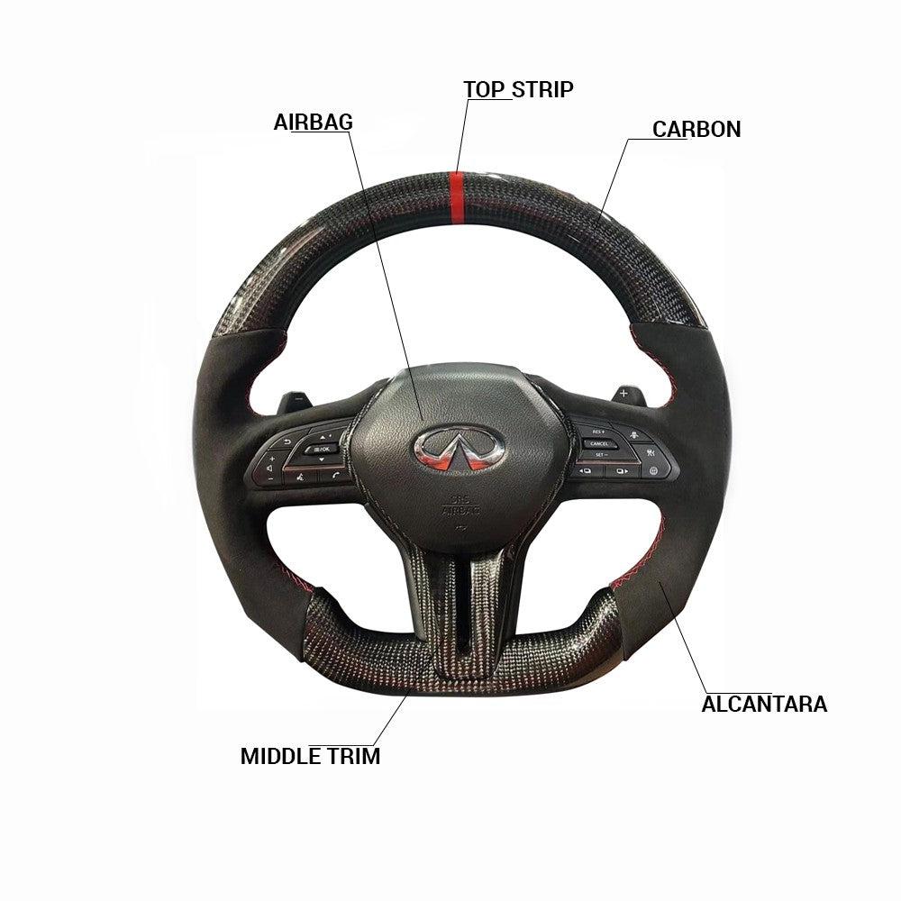 Infiniti Q60 Style - Full Custom Steering Wheel - HyperSteering