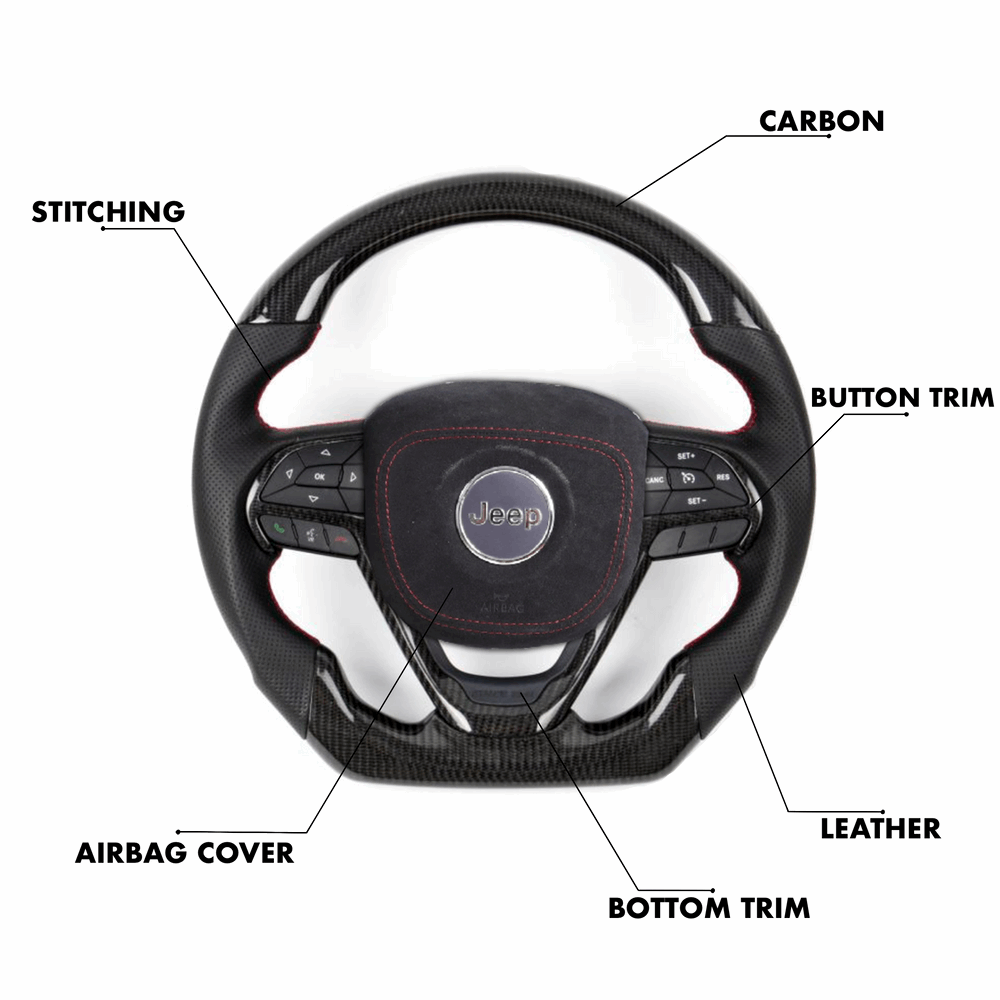 Jeep Grand Cherokee Style - Full Custom Steering Wheel - HyperSteering