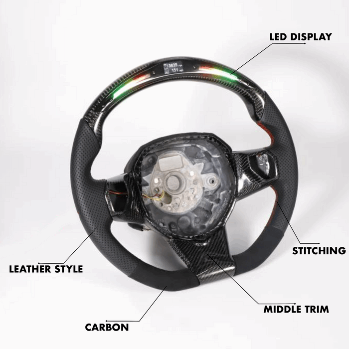 Lamborghini Aventador Style - Full Custom Steering Wheel - HyperSteering
