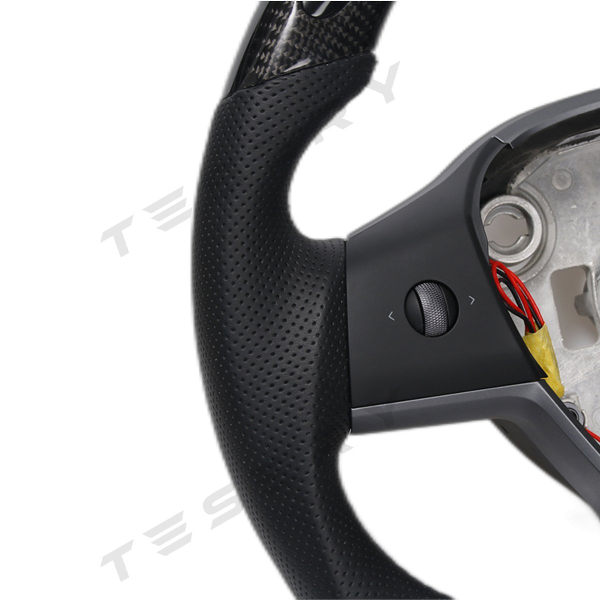 LED Carbon Fiber Steering Wheel with Lights for Tesla Model 3 / Y - HyperSteering