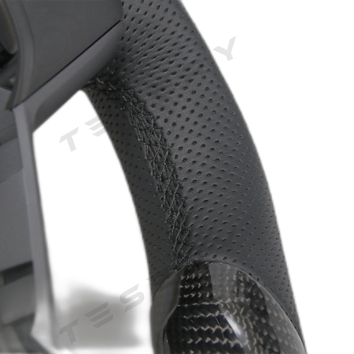 LED Carbon Fiber Steering Wheel with Lights for Tesla Model 3 / Y - HyperSteering
