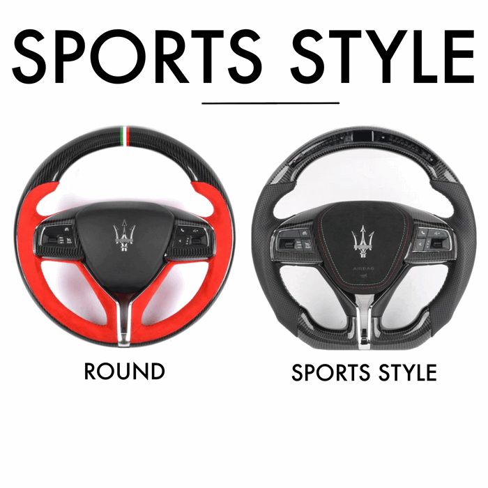Maserati Base Style - Full Custom Steering Wheel - HyperSteering
