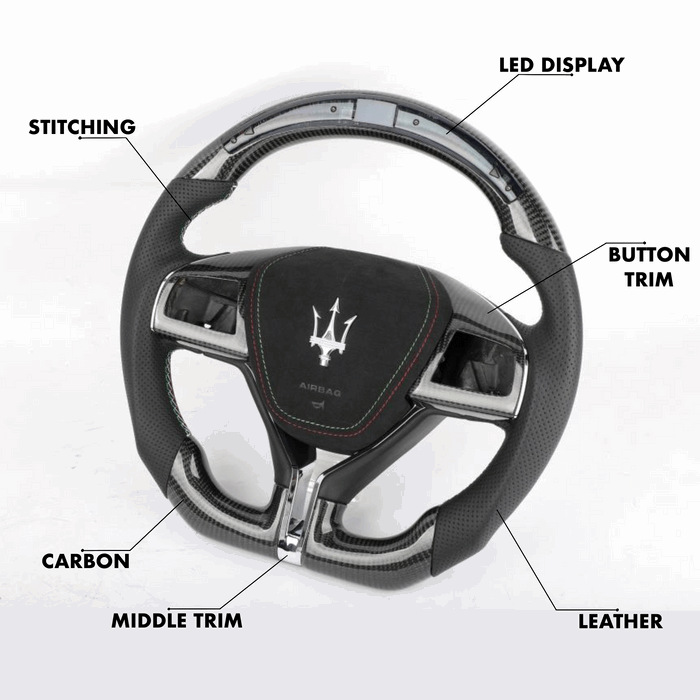 Maserati Base Style - Full Custom Steering Wheel - HyperSteering