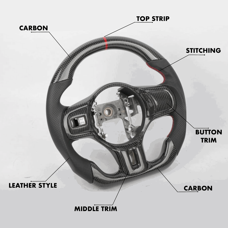 Mitsubishi Lancer Evolution X Style - Full Custom Steering Wheel - HyperSteering