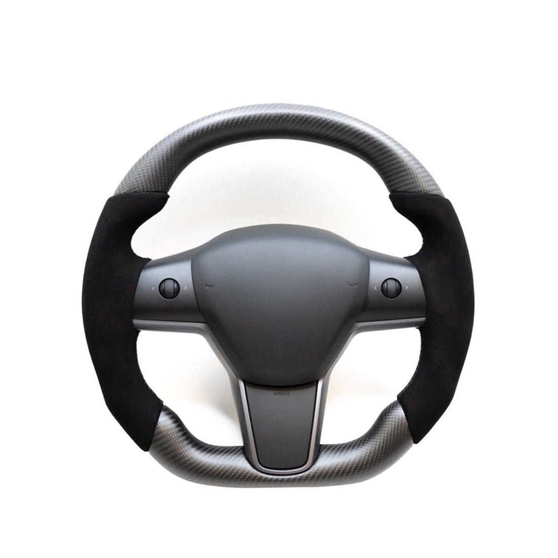 Model 3 / Y Alcantara Carbon Fiber Steering Wheel - HyperSteering