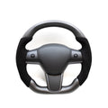 Model 3 / Y Alcantara Carbon Fiber Steering Wheel - HyperSteering