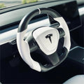 Model 3 / Y Sport Round Carbon Fiber Steering wheel - HyperSteering