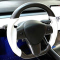 Model 3 / Y Sport Round Carbon Fiber Steering wheel - HyperSteering