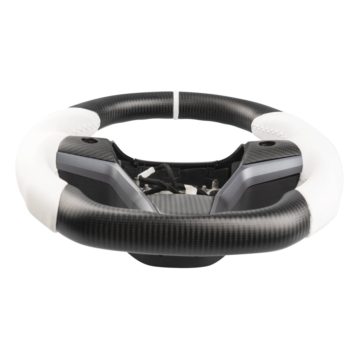 Model 3 / Y Sport Round Carbon Fiber Steering wheel - HyperSteering