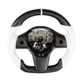 Model 3 / Y Sport Round Carbon Fiber Steering wheel - HyperSteering