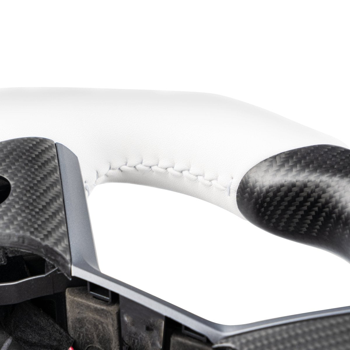 Model 3 / Y Sport Round Carbon Fiber Steering wheel - HyperSteering