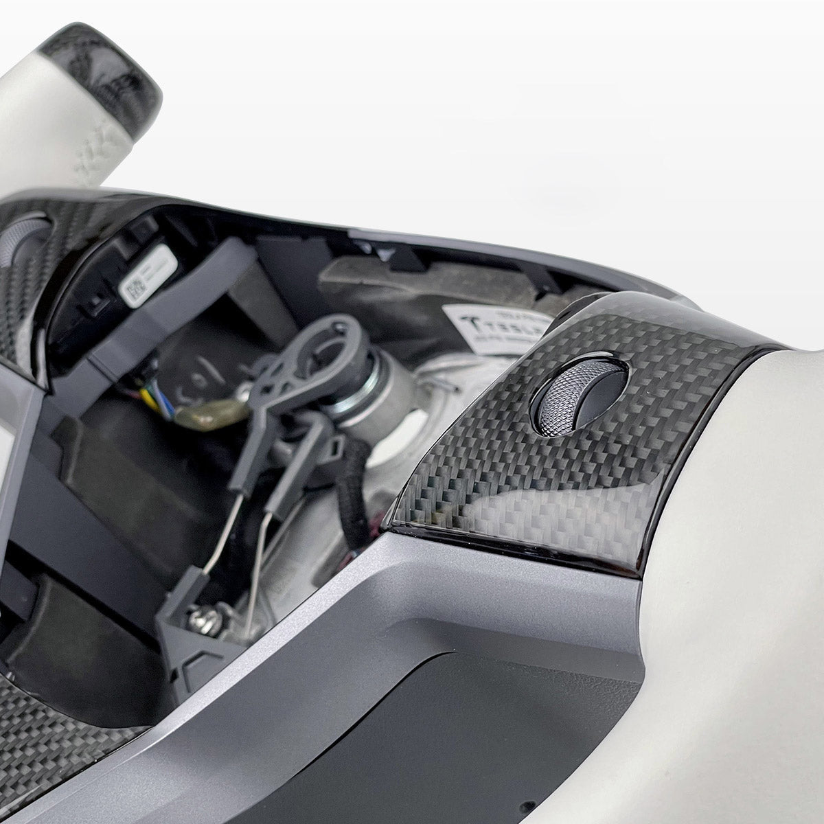 Modify Carbon Fiber Yoke - Style Steering Wheel for Tesla Model 3 / Y - HyperSteering
