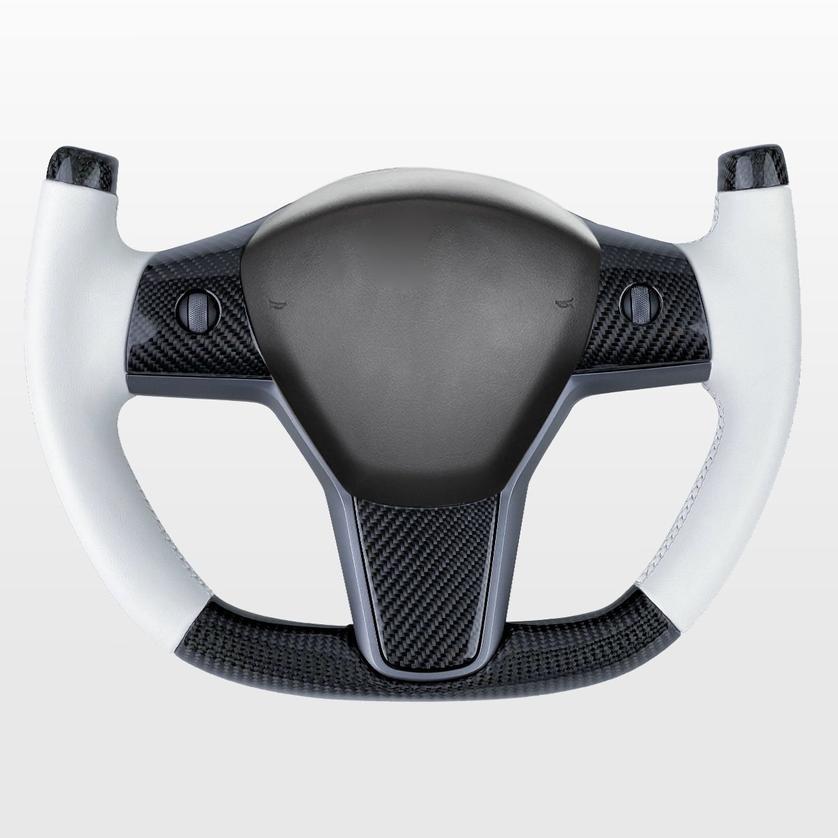 Modify Carbon Fiber Yoke - Style Steering Wheel for Tesla Model 3 / Y - HyperSteering