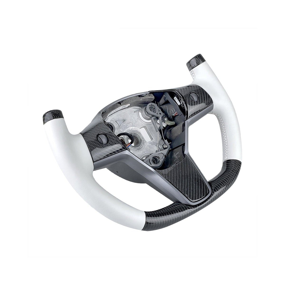 Modify Carbon Fiber Yoke - Style Steering Wheel for Tesla Model 3 / Y - HyperSteering