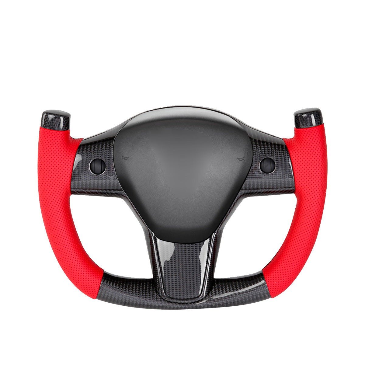 Modify Carbon Fiber Yoke - Style Steering Wheel for Tesla Model 3 / Y - HyperSteering