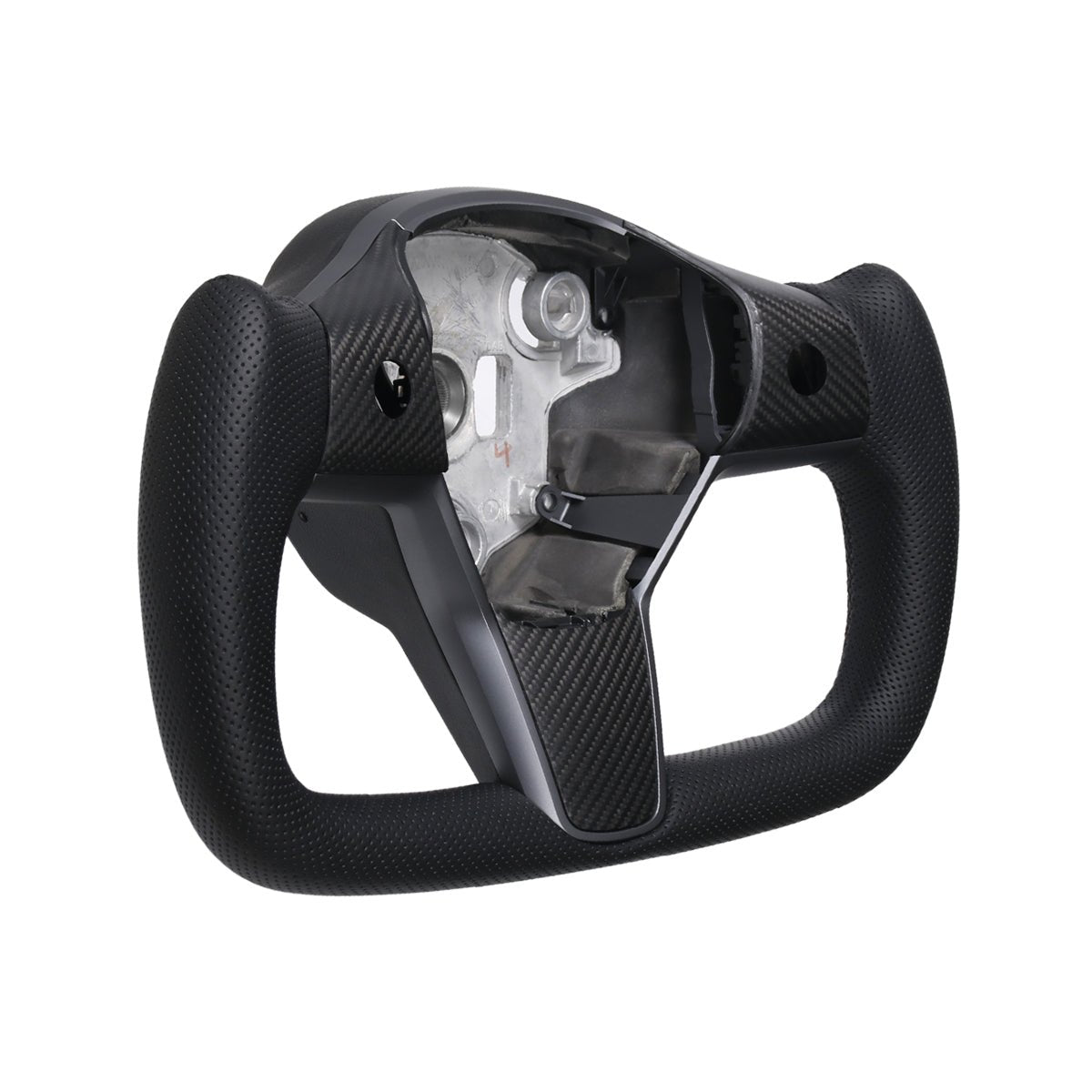 Perforated Leather Yoke Steering Wheel for Tesla Model 3 / Y - HyperSteering