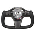 Perforated Leather Yoke Steering Wheel for Tesla Model 3 / Y - HyperSteering