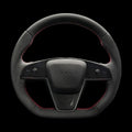 Plaid Round Steering Wheel Replacement for Tesla Model S / X 2021 - 2025 - HyperSteering