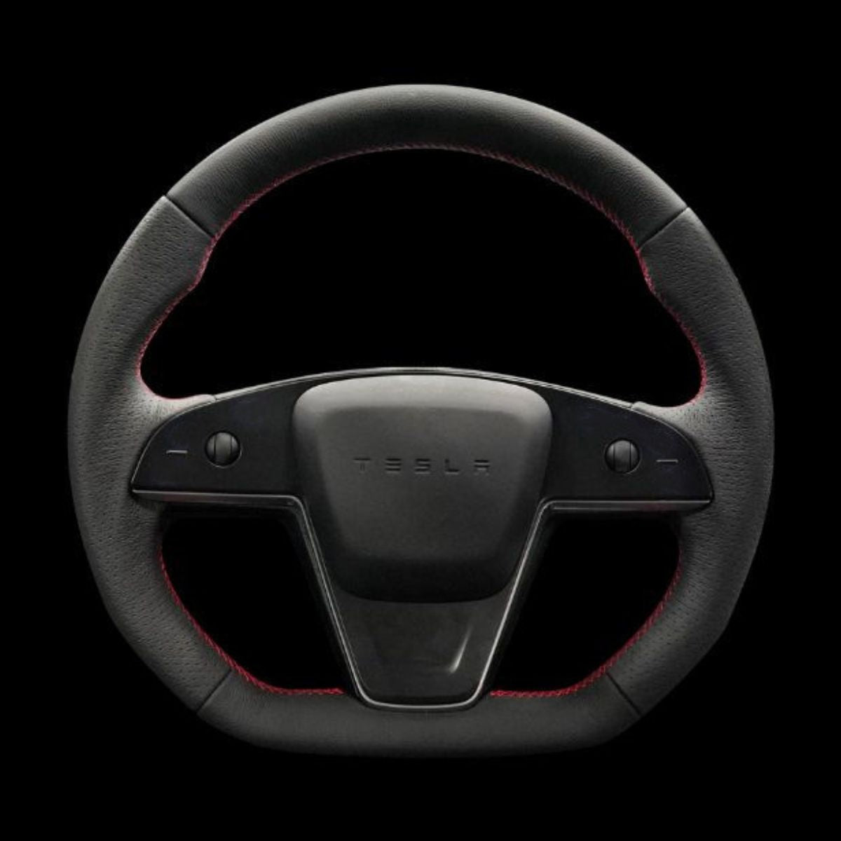Plaid Round Steering Wheel Replacement for Tesla Model S / X 2021 - 2025 - HyperSteering