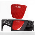 Real Dry Carbon Fiber Airbag Trim Cover for Tesla Model 3 Highland & New Model Y - HyperSteering