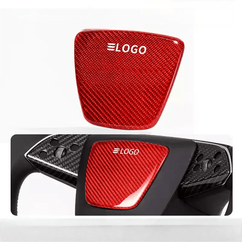 Real Dry Carbon Fiber Airbag Trim Cover for Tesla Model 3 Highland & New Model Y - HyperSteering