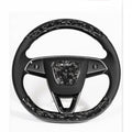 Real Dry Carbon Fiber Steering Wheel Trim Covers for Tesla Model 3 Highland & New Model Y - HyperSteering
