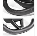 Real Dry Carbon Fiber Steering Wheel Trim Covers for Tesla Model 3 Highland & New Model Y - HyperSteering
