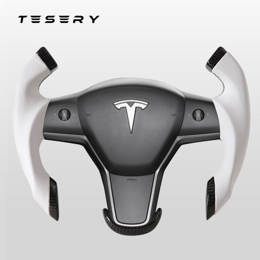 Roadster Steering Wheel for Tesla Model 3 / Y【Airplane wheel】 - HyperSteering