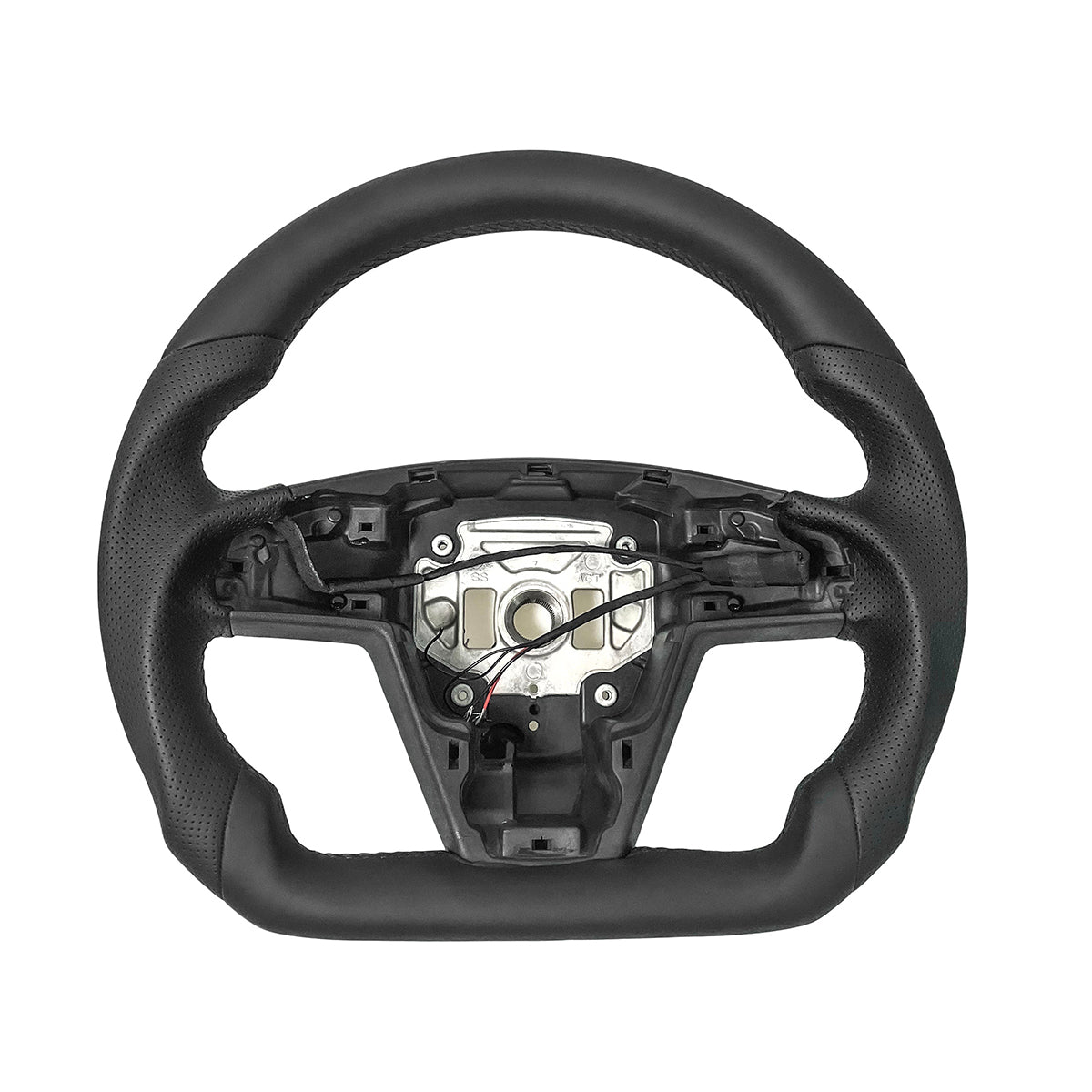 Round Steering Wheel Replacement for Tesla Model S / X 2021 - 2025 - HyperSteering