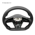 Round Steering Wheel Replacement for Tesla Model S / X 2021 - 2025 - HyperSteering