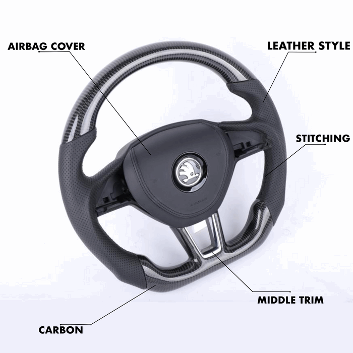 Skoda Octavia Style - Full Custom Steering Wheel - HyperSteering